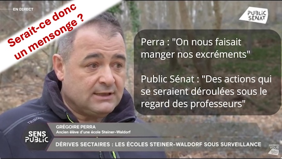 Mensonges de Perra - Les enfants devaient soit disant manger leurs excrements. Perra mythomane. Mensonges de Perra - Les enfants devaient soit disant manger leurs excrements. Perra mythomane.