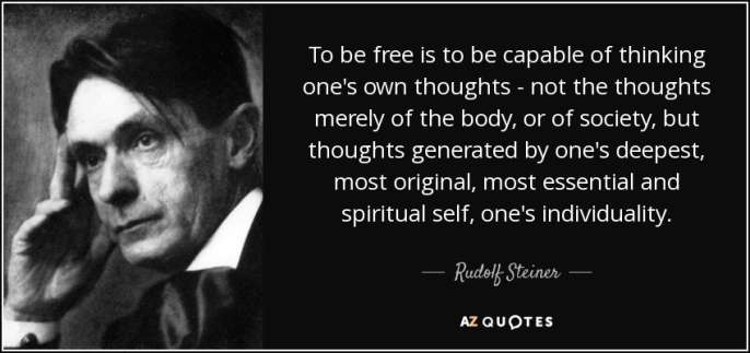 Citation Steiner sur la liberté Citation Steiner sur la liberté