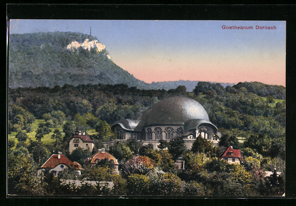 AK Dornach Goetheanum Abgebrannt Silvester 1922 23
