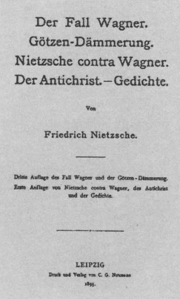 Der Antichrist Nietzche