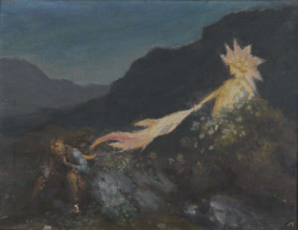 Mystical landscape with figures George William Russell Mystical landscape with figures George William Russell