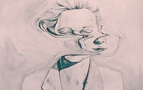 Visage tordu par des mensonges répétés Visage tordu par des mensonges répétés