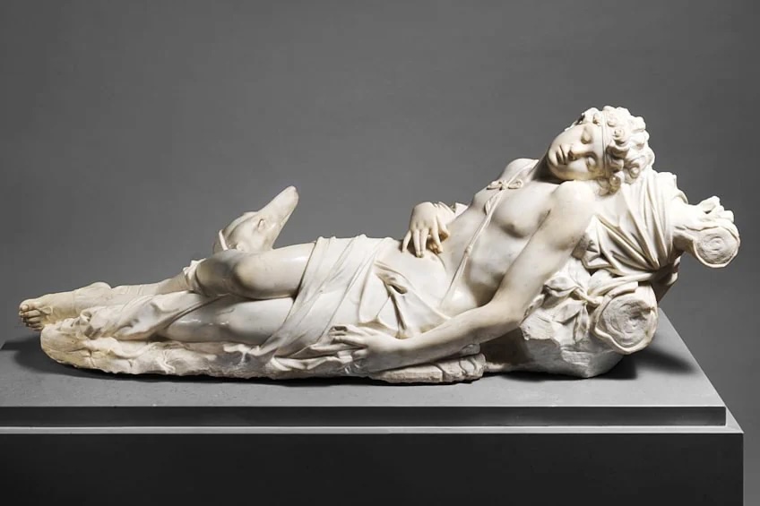 La mort du Dieu Grec Adonis - Une sculpture d'Antonio Corradini (c. 1723-1725) La mort du Dieu Grec Adonis - Une sculpture d'Antonio Corradini (c. 1723-1725)