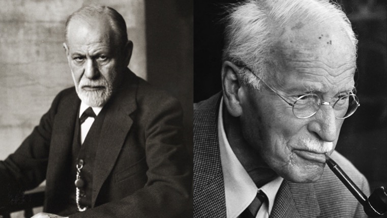 Photographie de Sigmund Freud et de Carl Jung Photographie de Sigmund Freud et de Carl Jung