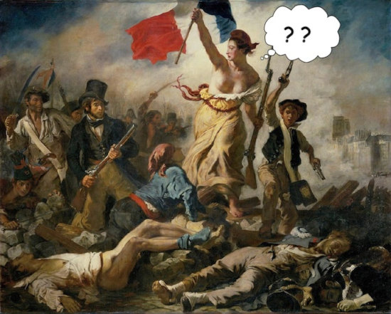 La Liberté doutant des individus