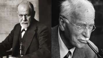 Photographie de Sigmund Freud et de Carl Jung Photographie de Sigmund Freud et de Carl Jung