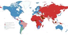 Cartes de pays qui se considèrent comme faisant partie de l'Occident (Ouest) ou plutôt de l'Orient (Est) Cartes de pays qui se considèrent comme faisant partie de l'Occident (Ouest) ou plutôt de l'Orient (Est)