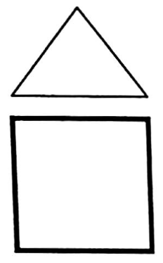 triangle et carre epais