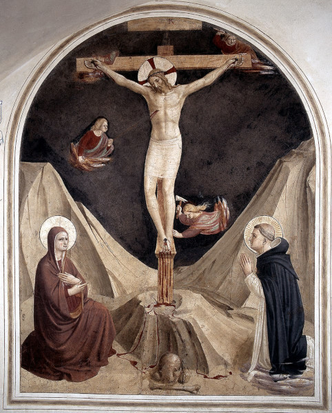 Fra Angelico - La crucifixion du Christ - Fresque - Florence Fra Angelico - La crucifixion du Christ - Fresque - Florence