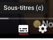 bouton sous titre