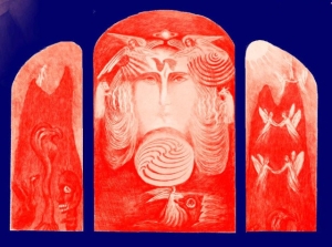 Fenêtre rouge 1er goetheanum